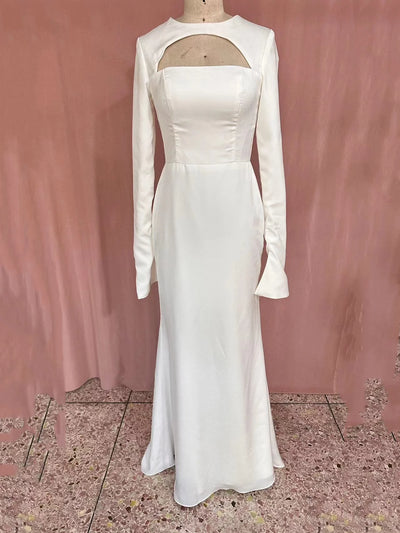 Bella Black Satin Prom Dresses Detachable Shawl Mermaid Wedding Dress Elegant Long Sleeves Customized Vestidos De Fiesta 2024
