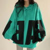 Spring Autumn Women Hoodies Fashion Letter Printed Female Oversized Sweatshirts Long Sleeve Ladies Casual Hooded Pullover Tops