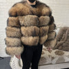 2025 MAOMAOKONG Natural Real Fox Fur Coat Women Winter Long Sleeve Luxury Raccoon Fur Jackets Thick Top Female Furry Coat Vest
