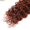 Beach Curl Crochet Hair Gogo Curl Crochet Hair 18 Inch Ombre Brown Blonde Bug Ginger T30 Synthetic Deep Wave Twist Crochet Braid