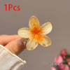 6Pcs Gradient Hair Clips New Flower Hair Claws Small Size Fashion Headwear Hairpin Crab Barrette Hair Accessories for Women