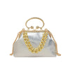 2024 Luxury Women Gold Green Chain Messenger Bags PU Leather Shoulder Bags Shell Clip Designer Handbag And Purse Wedding Clutch