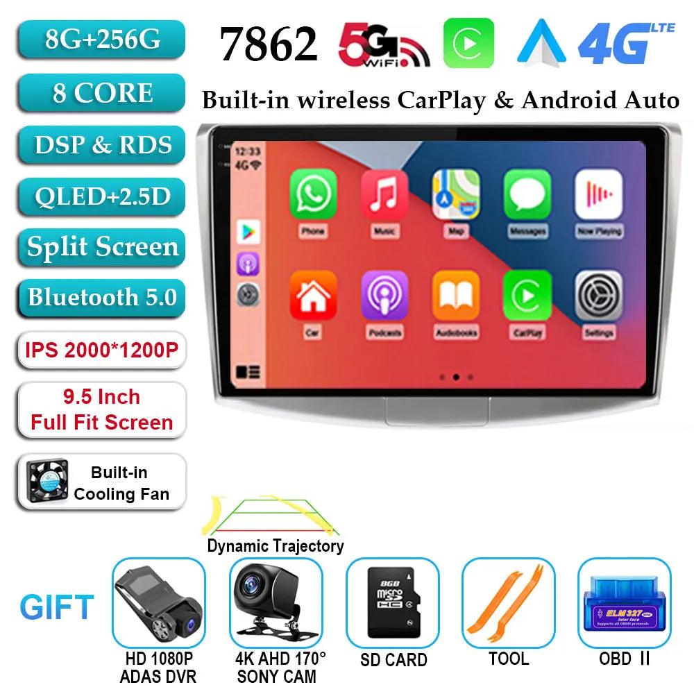 Android 14 For VW Volkswagen Passat B7 B6 CC Car Radio Multimedia Player Autoradio GPS Navigation Camera Carplay QLED 2Din DVD