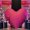 60Inch Heart-Shaped Foil Balloon for Brithday Propose Parties Decoration Oversize Balloon for Valentine's Day Wedding Decor