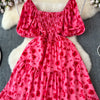 2024 New Summer Flower Print Long Dress Women Vintage Square Neck Ruched Chest Sash Bandage Sundress Party Vestidos