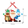 Christmas Porch Door Hanging Banner Christmas Paper Door Decorative Flags for Xmas Home Decorations New Year 2024 Noel Navidad