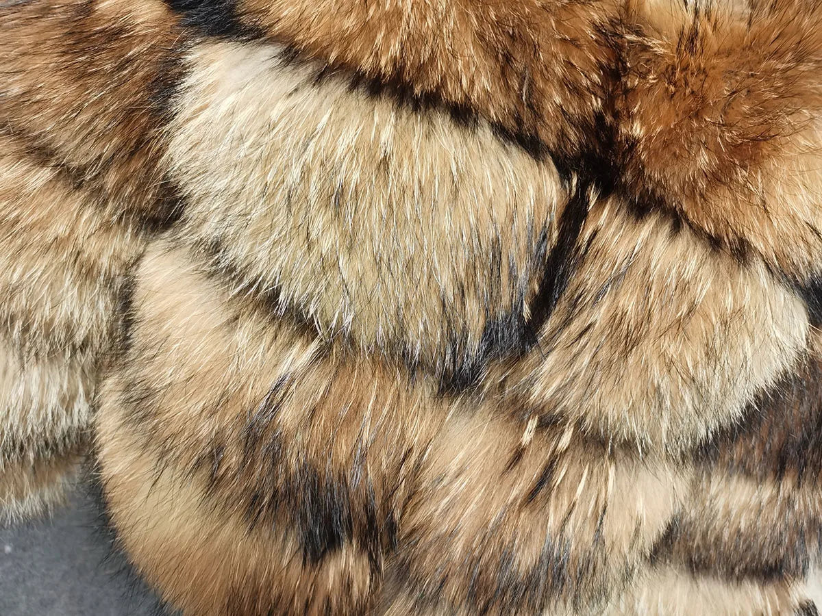 2025 MAOMAOKONG Natural Real Fox Fur Coat Women Winter Long Sleeve Luxury Raccoon Fur Jackets Thick Top Female Furry Coat Vest