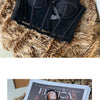 Lace Bra Sexy Mesh Underwear Women Hollow Out Shape Half Cup Soft Bralette Anti-sag Push Up Bow Thicken Women Underwear Set