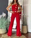 Elegant Jumpsuit for Women Dressy Sexy Off Shoulder Wide Leg Pant Suit One Piece Party Outfits