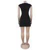 Ladies Streetwear Sleeveless Bodycon Dress 2024 Summer Autumn Women Mini Dresses Women Sweatshirts White Black Dress Clothing