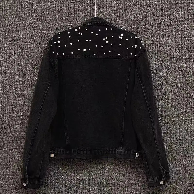 Denim Coat Women Denim Coat Turn Down Collar Single Breasted Full Sleeve Jackets Loose Casual Regular Short Jacket 2024