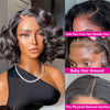 Bob Wig Salt & Pepper Color 13x4 5x5 Hd Lace Closure Wig Body Wave Lace Front Wig PrePlucked 100% Human Hair Lace Frontal Wig