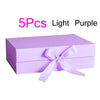 5Pcs Gift Box With Lid Personalized Bridesmaid Groomsmen Proposal Box With Ribbon Present Packaging Box Wedding Boxes