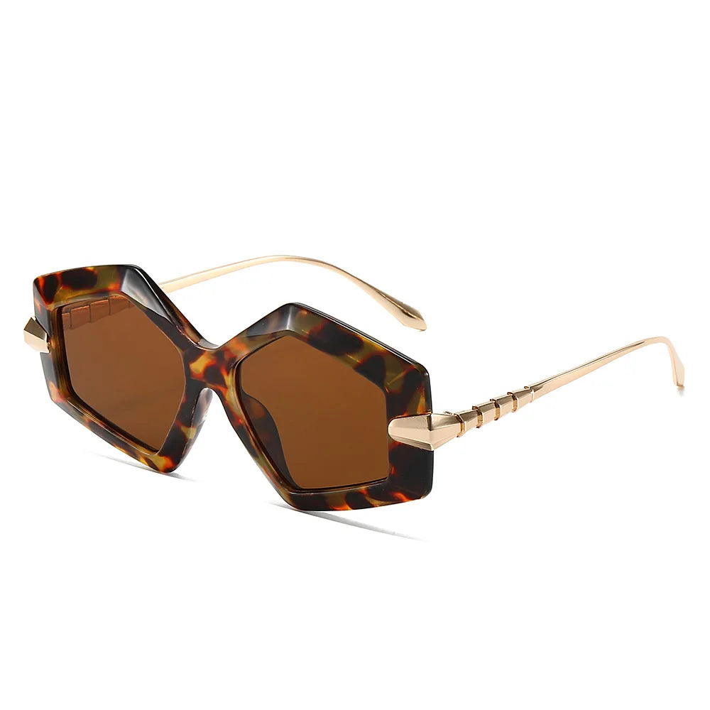 New Unique Women Fashion Sunglasses Retro Unique Lens Special Shades UV400 Men Punk Oversized Sun Glasses UV400