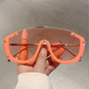 KAMMPT Y2k Stylish Women Sunglasses Fashion Gradient Outdoor Sports Shades Trendy Luxury Brand Design Futuristic Men Sun Glasses