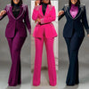 2 Pieces Women's Sets Autumn Winter Long Sleeve Pearl Blazers Suit Tops And Pants Suits Two Piece Set Tracksuit Outfit 2025