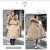 Winter Parka 2024 New Women Jacket Clothes Long Coat Wool Liner Hooded Jacket Fur Collar Thick Warm Snow Wear Fashion Parka