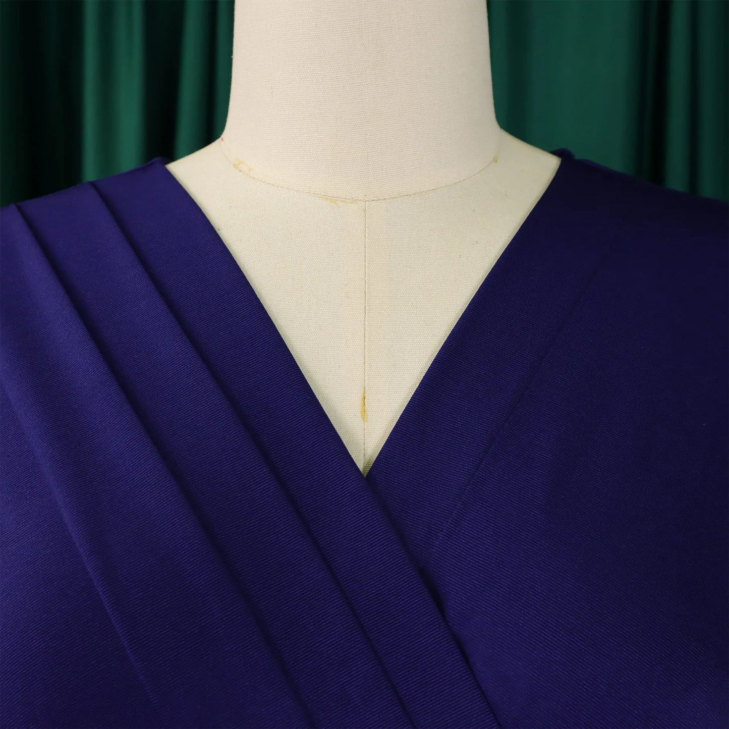 2024 summer new short sleeve V-neck waist solid color Tunle pencil skirt dress