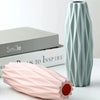 1Pc Diamond Plastic Vase Imitation Ceramic Flower Pot Thick And Durable Suitable For Living Room Bedroom Home Holiday Decoration