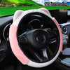 Cute Cartoon Plush Kitten Warm Car without Inner Ring Steering Wheel Cover Car Accessories Suitable for 14.5-15INCH