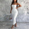 Summer Black Sexy Dress Women Streetwear Sleeveless Backless Solid Spaghetti Strap Bodycon Casual Clubwear Elegant Party Dresses