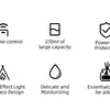 KINSCOTER Simulated Flame Aroma Diffuser Bonfire Air Humidifier Ultrasonic Cool Mist Maker Fogger LED Essential Oil Lamp Difusor