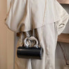 Women Mini Evening Bag Metal Handles Wallet Shoulder Bag Solid Color Clutch Bag Large Capacity Everyday Shoulder Bag Daily Bag