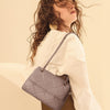 Mobile Phone Shoulder Bag Women's Quilted Handbag Crossbody Bags Vegan Leather Shoulder Bag with Card Slot Adjustable Removable