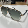 Oversized Hollow One-Piece Sunglasses Women Big Frame 2024 Luxury Brand Special-Shaped Sun Glasses For Ladies Eyewear Shades
