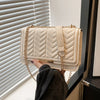Fashion Striped Women's Shoulder Bag, Chain Strap Crossbody Bags For Daily Used, Ladies Handbags And Purses