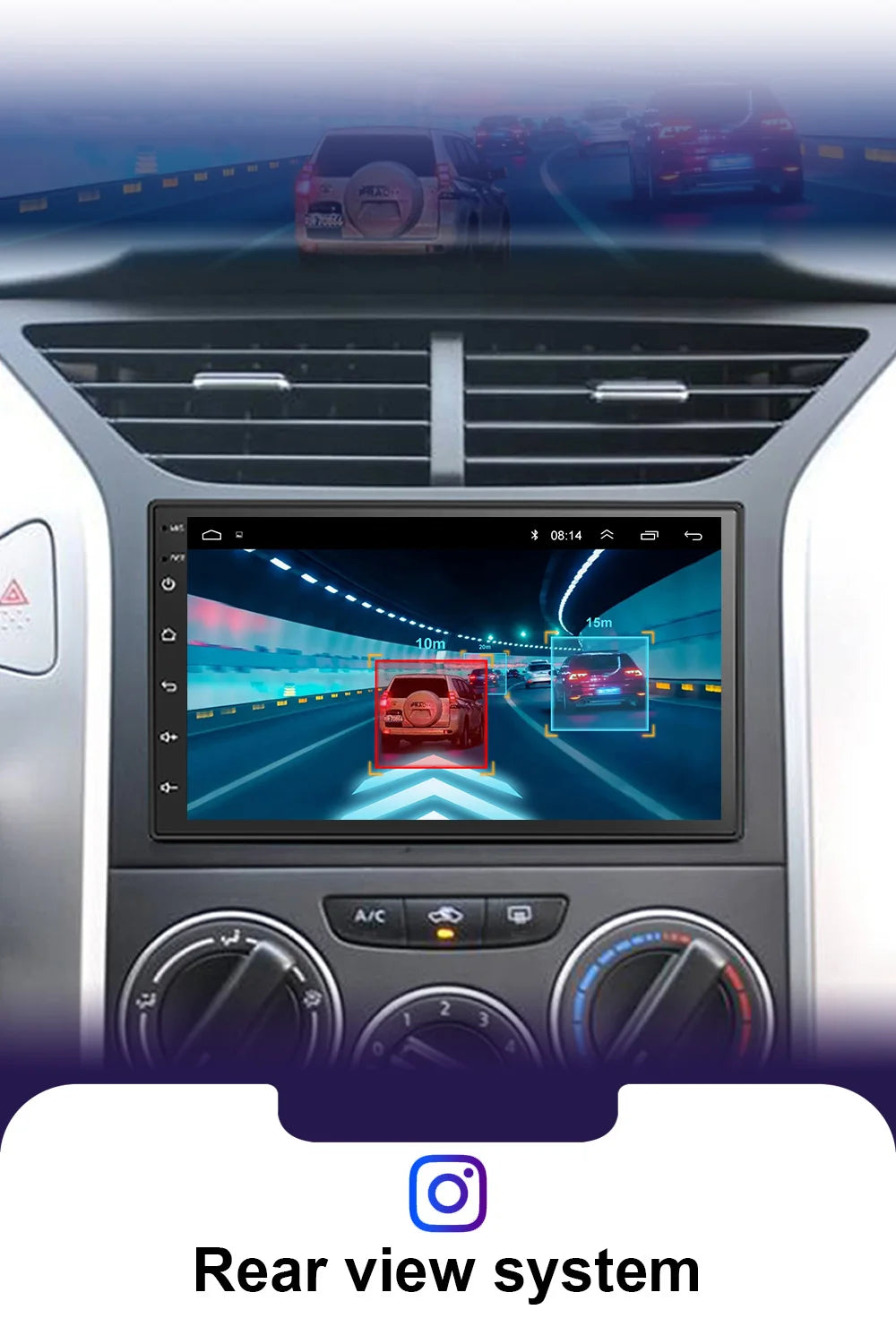 LEHX 7" 2Din MP5 Video Carplay & 4Core Android 14 Car Radio Audio Androidauto Carplay 4G GPS WIFI Automotive Multimedia Player
