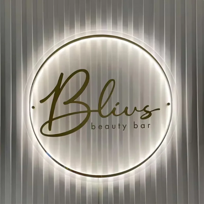 Custom Business Logo 3D Beauty Salon Nail Hair Studio 3D Acrylic Signs Custom Company Name  LED Neon Lights Dropshipping