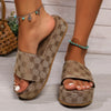 New Women Slippers Summer Fashion Platform Sandals Thick Sole Solid Color Slippers Party Party Women Beach Sandals Slides Women