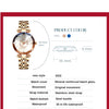 SENO Ocean Star Women Crystal Watch 2024 Top Brand Luxury Rose Gold Women Bracelet Watch for Ladies Wrist Watch Relogio Feminino