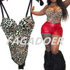 FAGADOER Sexy Solid V Neck Spaghetti Strap Bodysuits Women Sleeveless Backless High Stretchy Bodycon Rompers Female Clubwear new
