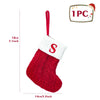 Christmas Socks Knitting Snowflake Letter Stocking Christmas Decoration For Home 2024 Xmas Tree Ornament Gift Navidad Natal 2024