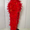 Stock 2025 Women Sexy Sparkly Rhinestone Mesh Feather Long Dress Elegant Evening Party Celebrate Birthday Performance Costume