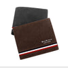 Short Men Wallets Zipper Coin Pocket Slim Card Holder Name Engraved Luxury Male Purses High Quality PU Leather Men's Wallet