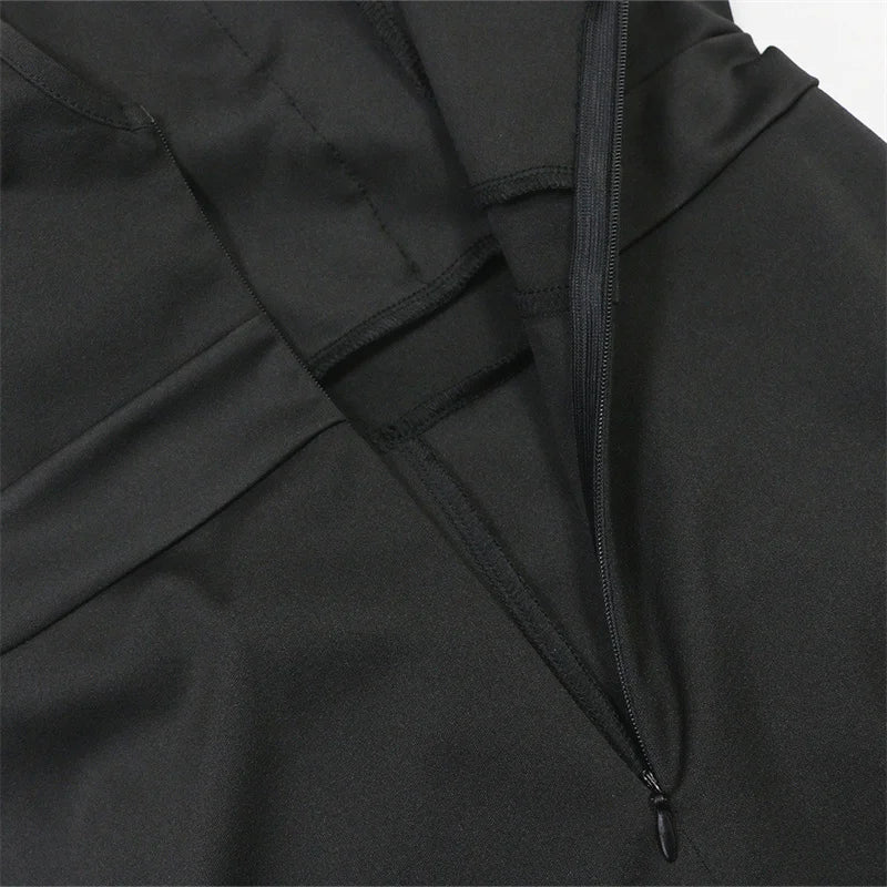 New 2025 Summer Women V Neck Sleeveless Elegant Straight Jumpsuits Edible Tree Fungus Sexy Birthday Party Jumpsuit Rompers Black