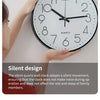 8 Inch Mute Wall Clock Simple Digital Wall Clock Home Decorations Cubic Digital Clock Quartz Wall Clock