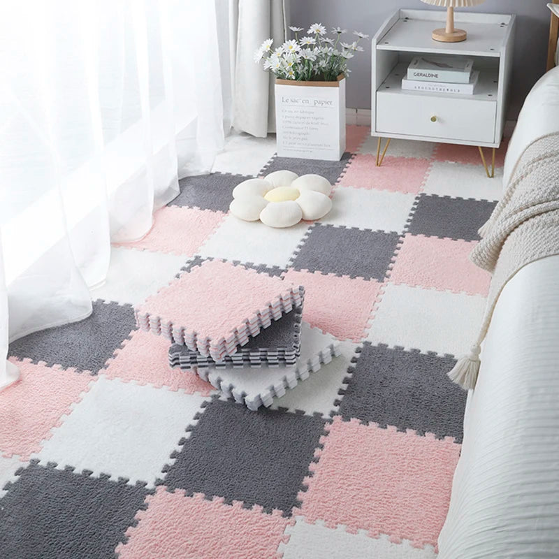 Eva Foam Puzzle Carpet Soft Plush Children's Mat Baby Toys Baby Play Mat  In Children's Room Keep Warm Playmat