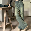 Retro Washed Vintage Jeans For Women In Autumn And Winter High Waisted Straight Leg Loose Wide Leg Pants Casual Pants
