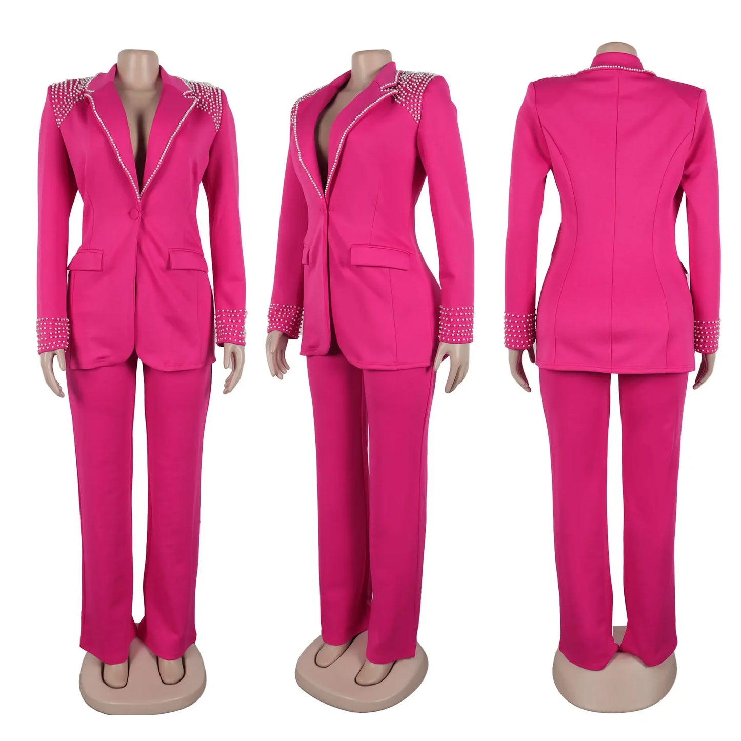 Customized 2 Piece Women Sets Plus Size Dashiki African New Arrival Matching Two Pieces Sets Blazer Coat Top Pants Suits Outfits