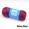 4 Pack Brazilian Wool Hair Synthetic Crochet Hair Extensions for Women African Hair Yarn for Braiding Senegalese Twist Fake Hair