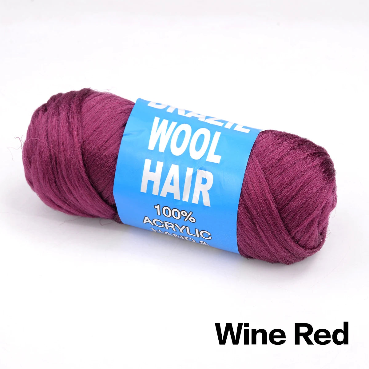 4 Pack Brazilian Wool Hair Synthetic Crochet Hair Extensions for Women African Hair Yarn for Braiding Senegalese Twist Fake Hair