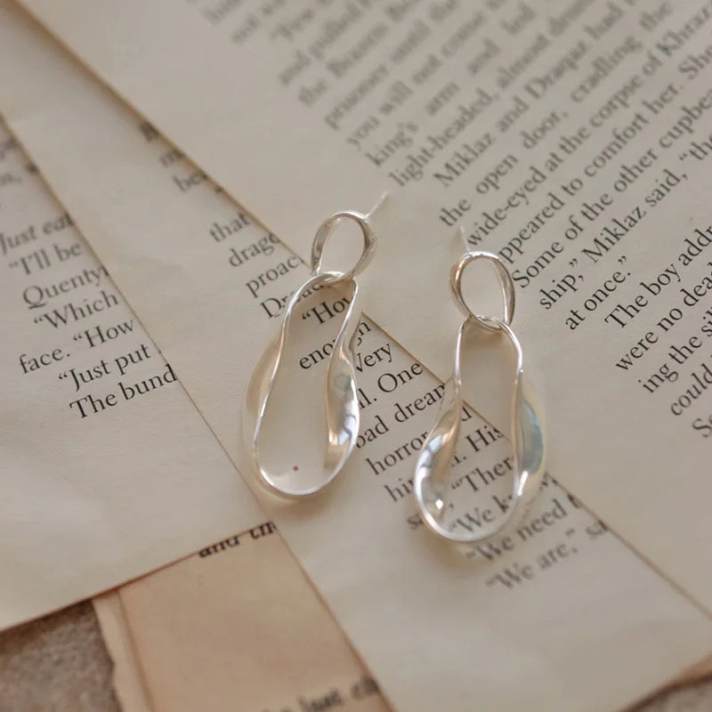 BF CLUB 925 Sterling Silver Sparckling Earrings For Women Trendy Earring Jewelry Prevent Allergy Party Accessories Gift