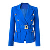 9 Colors Factory Customize Luxury Quality Classic Style Office White Black Women Pocket Blazers with Blet