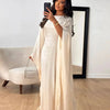 Batwing Butterfly Sleeve Satin Khimar Abaya Dubai Muslim Maxi Dress Kaftan Abayas For Women Kebaya Caftan Robe Femme Vestidos