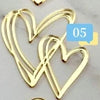 10Pc/set Ins Style Love Heart Acrylic Cake Topper Birthday Valentine's Day Cake Decoration Wedding Cake Side Acrylic Insert