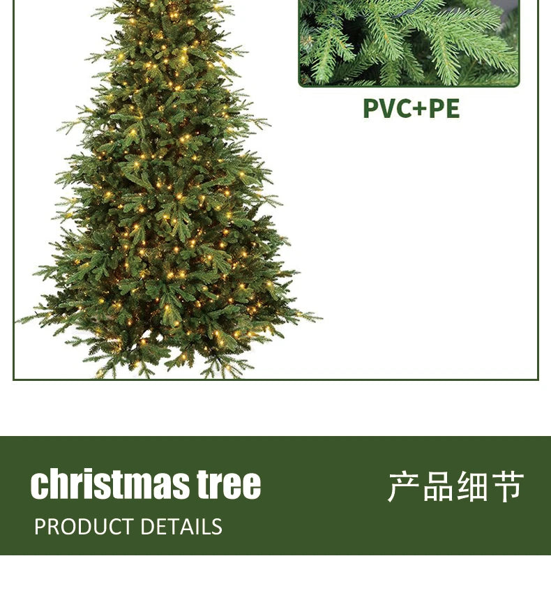 Gift Christmas Decoration High end PE Mixed Christmas Tree Encryption 1.2m 1.8m Christmas Tree